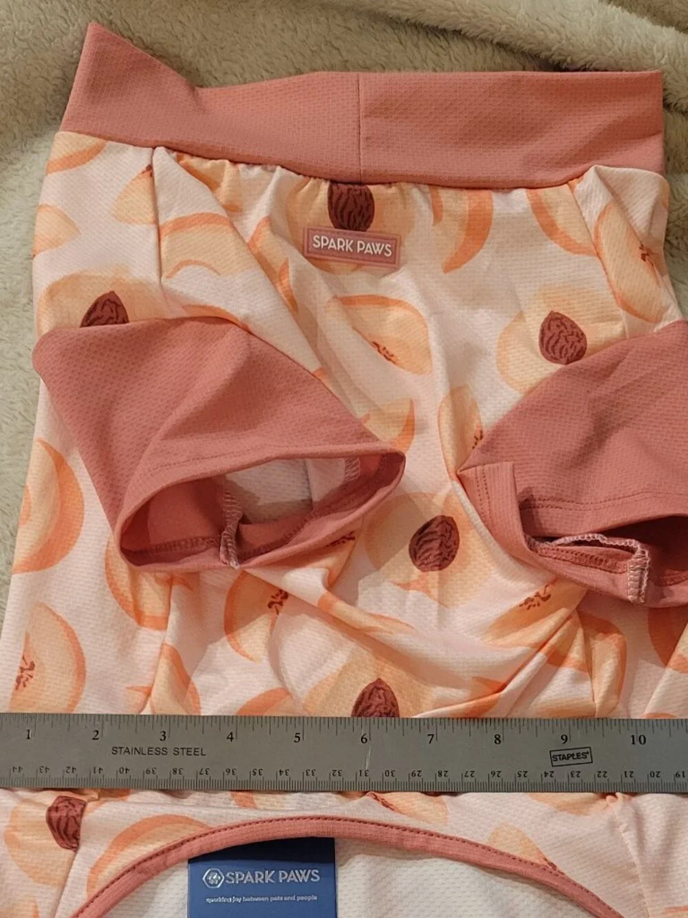 (NWT) Spark Paws - Sunblock Shirt - Peaches (Size 2XL) - Picture 5 of 6